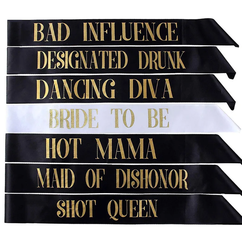 Team Bride 7Pcs/Set Bachelorette Sashes Bride to Be Sash Wedding Bridal Bachelorette Party Decorations Supplies Favors Hot MAMA
Team Bride 7Pcs/Set Bachelorette Sashes Bride to Be Sash Wedding Bridal Bachelorette Party Decorations Supplies Favors Hot MAMA