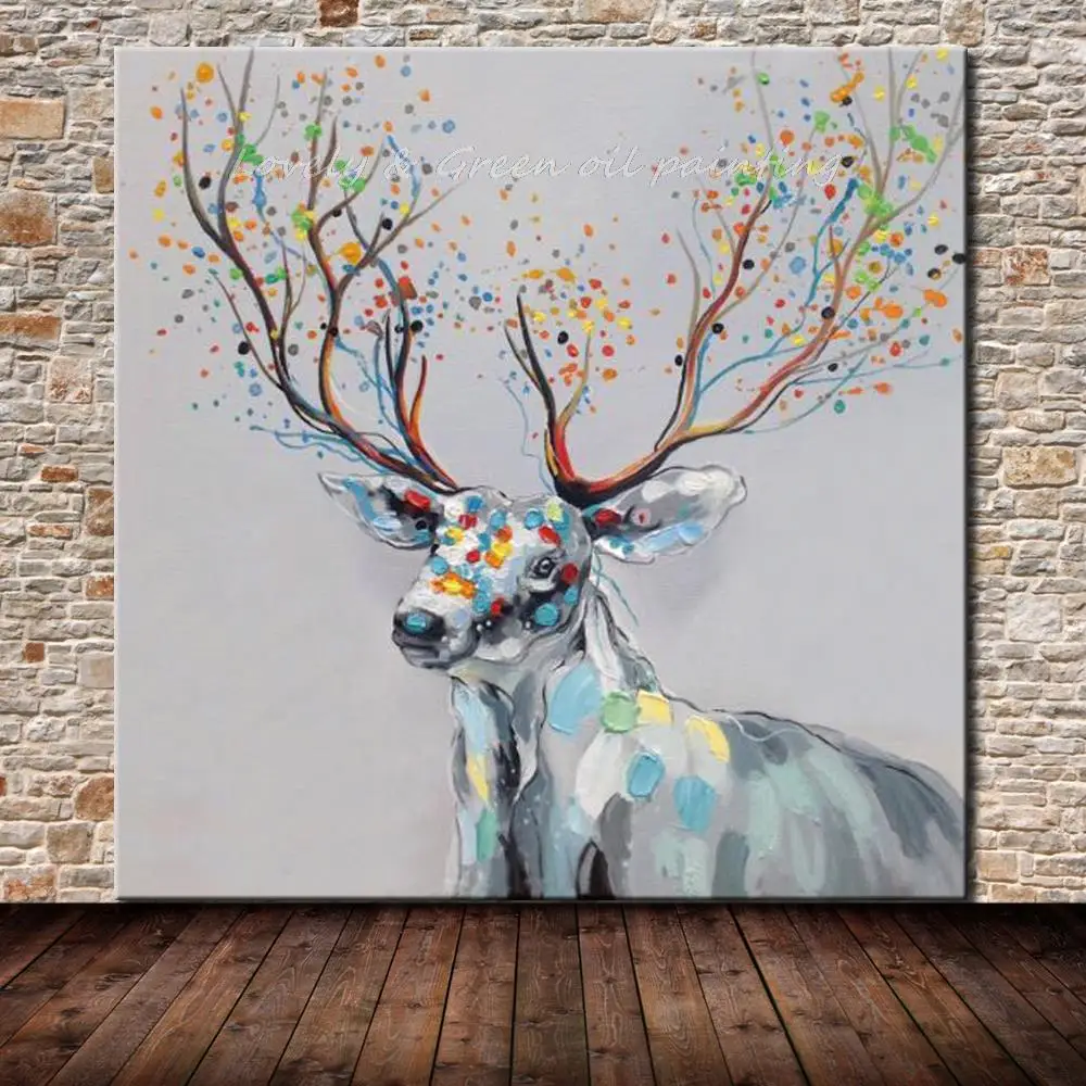 Modern Abstract Art Pictures Handpainted Teer Animal Oil Painting On Canvas Wall Pictures For Living Room Home Decoration
Modern Abstract Art Pictures Handpainted Teer Animal Oil Painting On Canvas Wall Pictures For Living Room Home Decoration