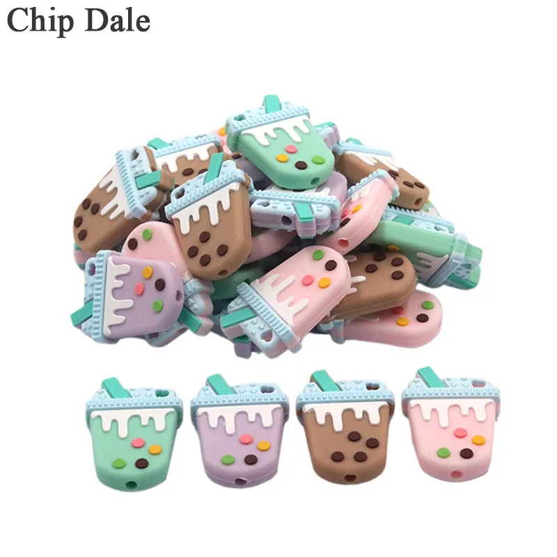 Chip Dale 20Pcs Baby Silicone Beads DIY Teething Teether Cute Milk Tea Cup Oral Care Bite Chew Toys Newborn Food Grade Bead
Chip Dale 20Pcs Baby Silicone Beads DIY Teething Teether Cute Milk Tea Cup Oral Care Bite Chew Toys Newborn Food Grade Bead