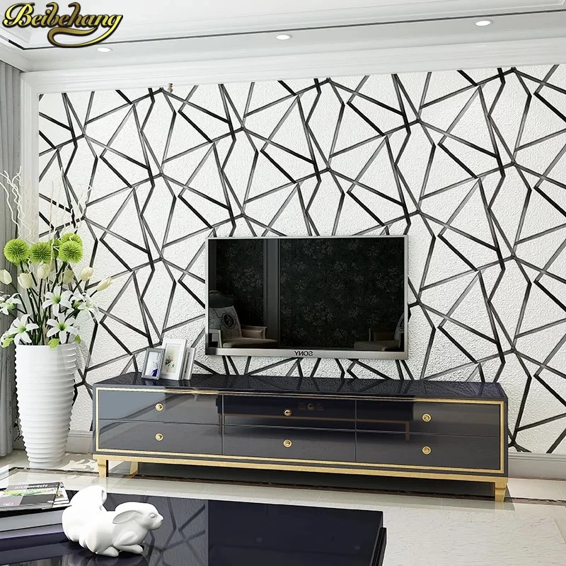 beibehang Deerskin Modern Geometric triangles Embossed Flocking Mural Wallpaper Roll Living room wall papers home decor sticker
beibehang Deerskin Modern Geometric triangles Embossed Flocking Mural Wallpaper Roll Living room wall papers home decor sticker