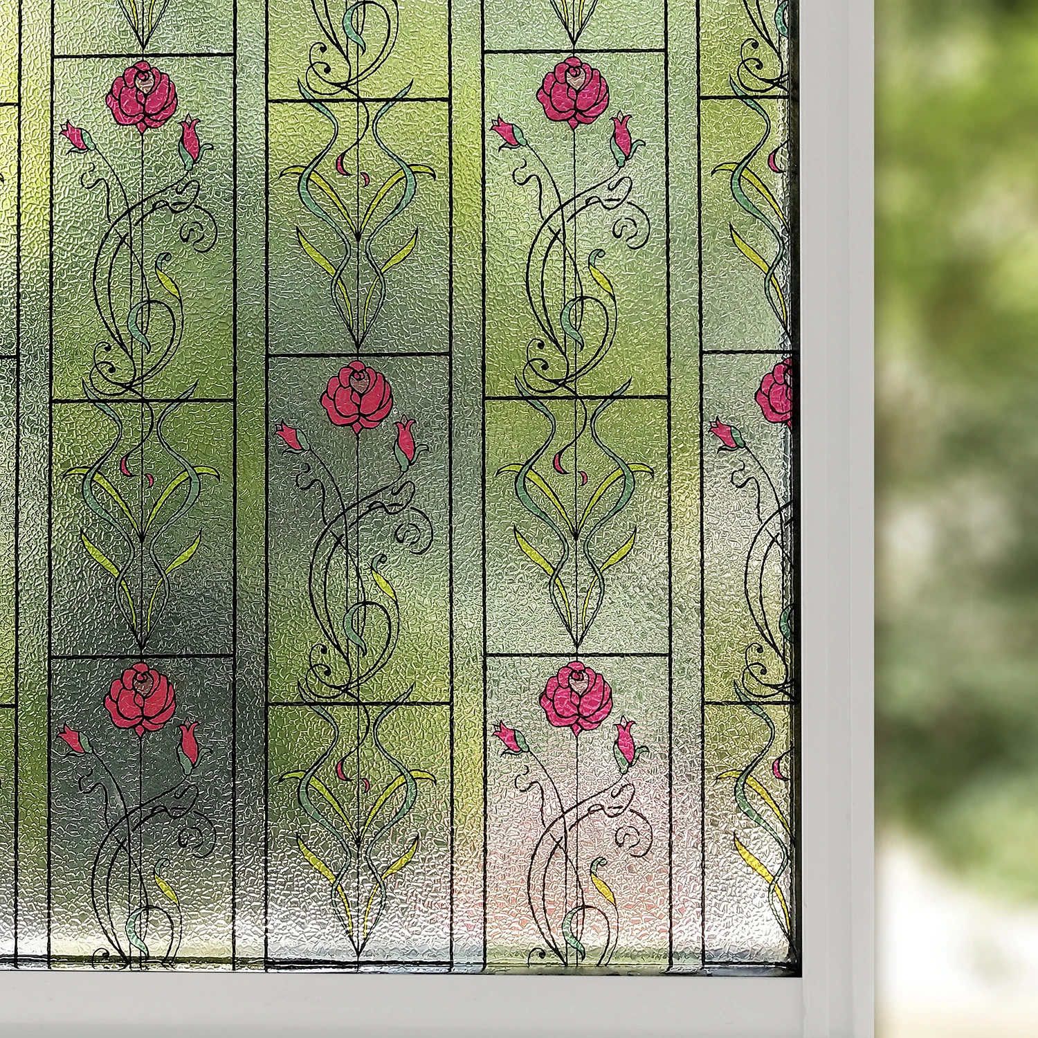 Multi Size Privacy Window Film,Static Cling Stained Window Glass Tint,Anti-UV Solar Film,Vinyl Heat Control Glass Covers(Rose)
Multi Size Privacy Window Film,Static Cling Stained Window Glass Tint,Anti-UV Solar Film,Vinyl Heat Control Glass Covers(Rose)