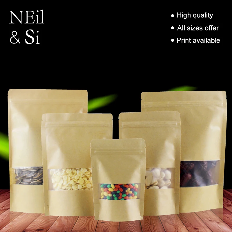 Пакеты из крафт-бумаги с застежкой-молнией, 100 шт.
Пакеты из крафт-бумаги с застежкой-молнией, 100 шт.