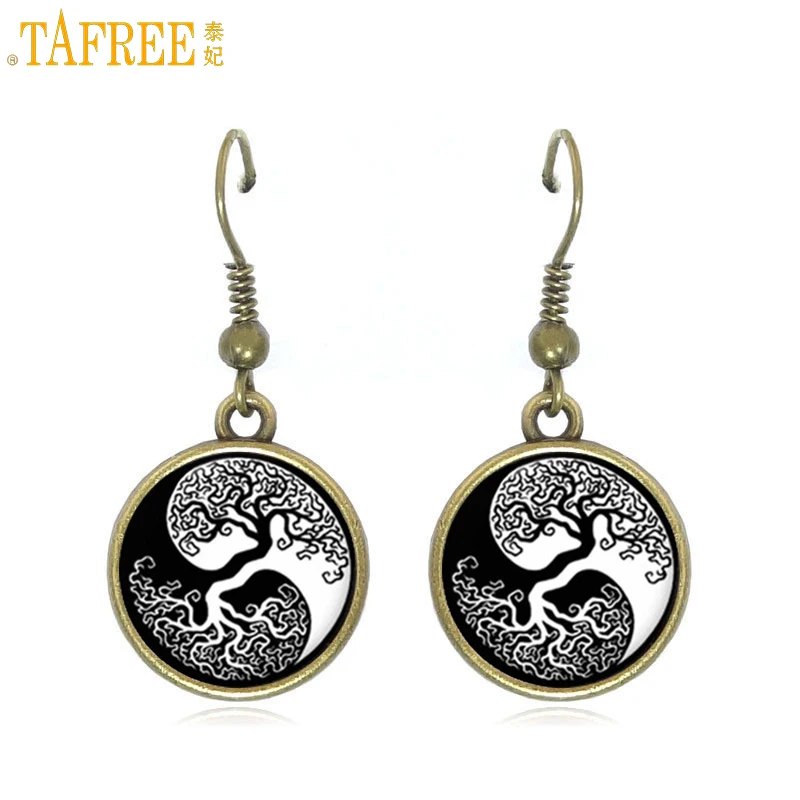 TAFREE vintage yin yang tree of life antique bronze color drop earrings women retro life tree dangle earring ladies jewelry D957
TAFREE vintage yin yang tree of life antique bronze color drop earrings women retro life tree dangle earring ladies jewelry D957