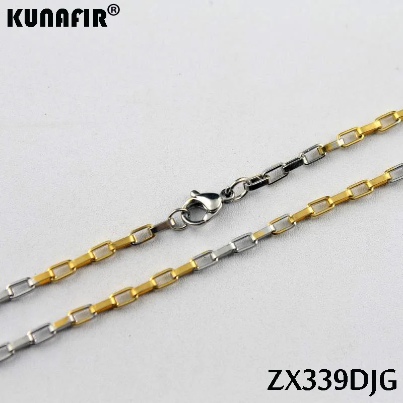 2.5mm long box chain golden color stainless steel necklace lady's fashion Jewelry chains 20pcs ZX339DJG
2.5mm long box chain golden color stainless steel necklace lady's fashion Jewelry chains 20pcs ZX339DJG
