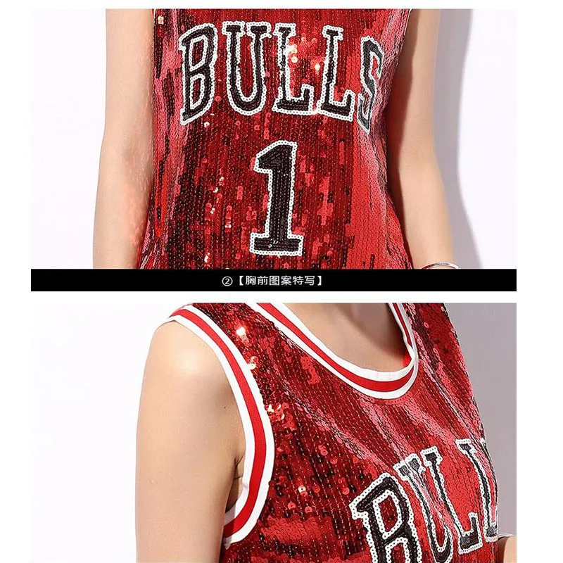 Summer Glitter Club Dance Costumes Women Singers Hip-hop Dance Jazz Stage Wear Streetwear Oversized Number Paillette T-shirt
Summer Glitter Club Dance Costumes Women Singers Hip-hop Dance Jazz Stage Wear Streetwear Oversized Number Paillette T-shirt