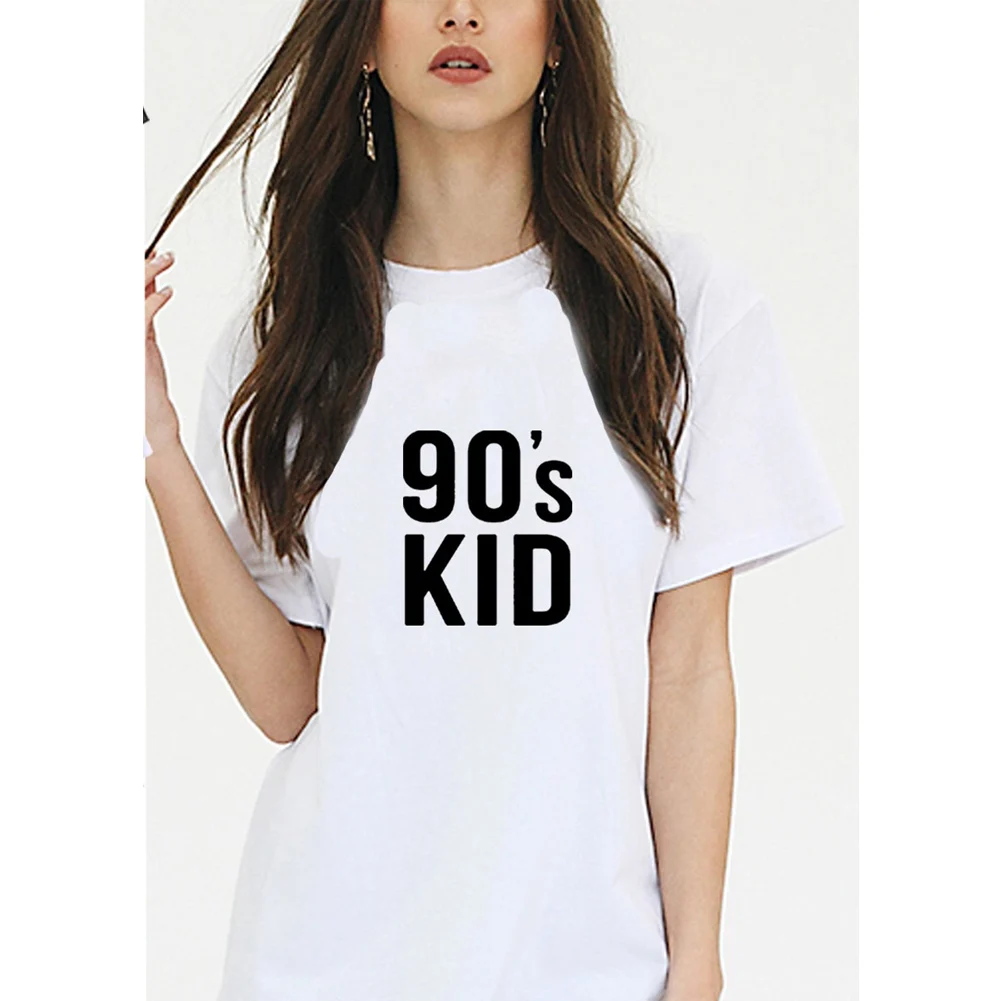 90's Printed Funny T Shirt Women O-neck Short Sleeve Cotton Tee Shirt Femme Casual Loose Ladies Tops Black White Gray Dropshippi
90's Printed Funny T Shirt Women O-neck Short Sleeve Cotton Tee Shirt Femme Casual Loose Ladies Tops Black White Gray Dropshippi