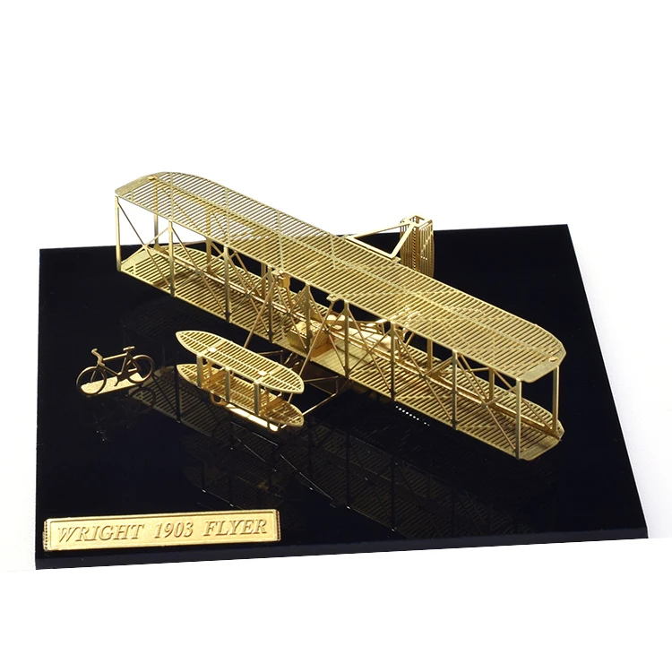 1/160 StratoStudio 3D пазл металлическая модель легко собрать микро крыло серии B16001 Wright Flyer самолет игрушки для подарков
1/160 StratoStudio 3D пазл металлическая модель легко собрать микро крыло серии B16001 Wright Flyer самолет игрушки для подарков