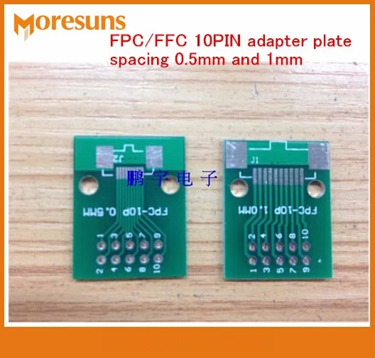 Быстрая бесплатная доставка 20 шт./лот FPC10p pinboard FFC поворот 2 54 мм DIP TFT LCD Разъем 1 0 5