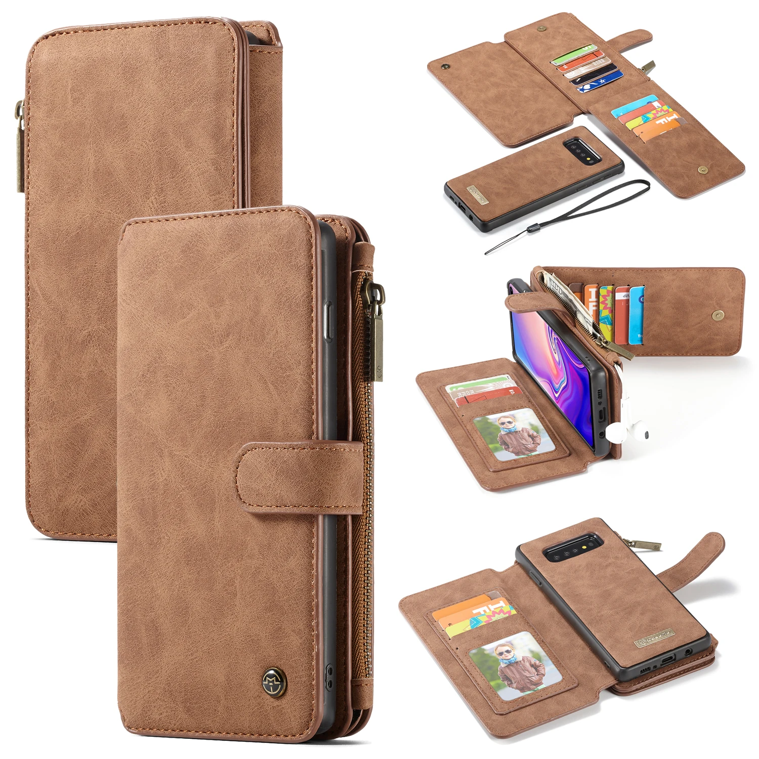 For Samsung Galaxy S10 Case Cover Flip Magnetic Detachable Folio Card Slot Kickstand Wallet Phone Case for Galaxy S10 Plus S10
For Samsung Galaxy S10 Case Cover Flip Magnetic Detachable Folio Card Slot Kickstand Wallet Phone Case for Galaxy S10 Plus S10