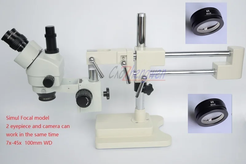 Микроскоп FYSCOPE 3.5X 90X Раздельный многофокальный микроскоп 50/50 тринокулярный с
