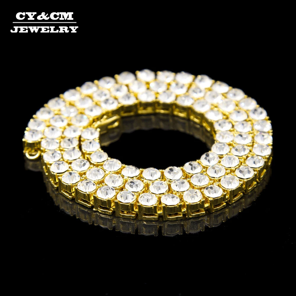 CY&CM 8mm HipHop Punk Mens Necklace Fashion Jewelry Gold Silver Color Iced Out Bling 1 Row Rhinestone Crystal Long Chain 30"
CY&CM 8mm HipHop Punk Mens Necklace Fashion Jewelry Gold Silver Color Iced Out Bling 1 Row Rhinestone Crystal Long Chain 30"