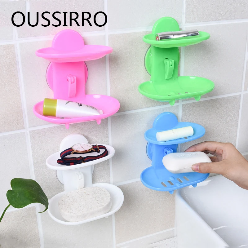 Double-Deck Suction Cup Soap Dish Soap Box Vacuum Sucker Double Layer Soap Rack Bathroom Soap Storage Rack Bathroom Accessories
Double-Deck Suction Cup Soap Dish Soap Box Vacuum Sucker Double Layer Soap Rack Bathroom Soap Storage Rack Bathroom Accessories