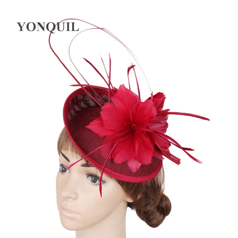 Elegant Women Wedding Millinery Hat Feather Flower Headpiece On Hair Band Gorgeous Ladies Church Occasion Headwear SYF211
Elegant Women Wedding Millinery Hat Feather Flower Headpiece On Hair Band Gorgeous Ladies Church Occasion Headwear SYF211