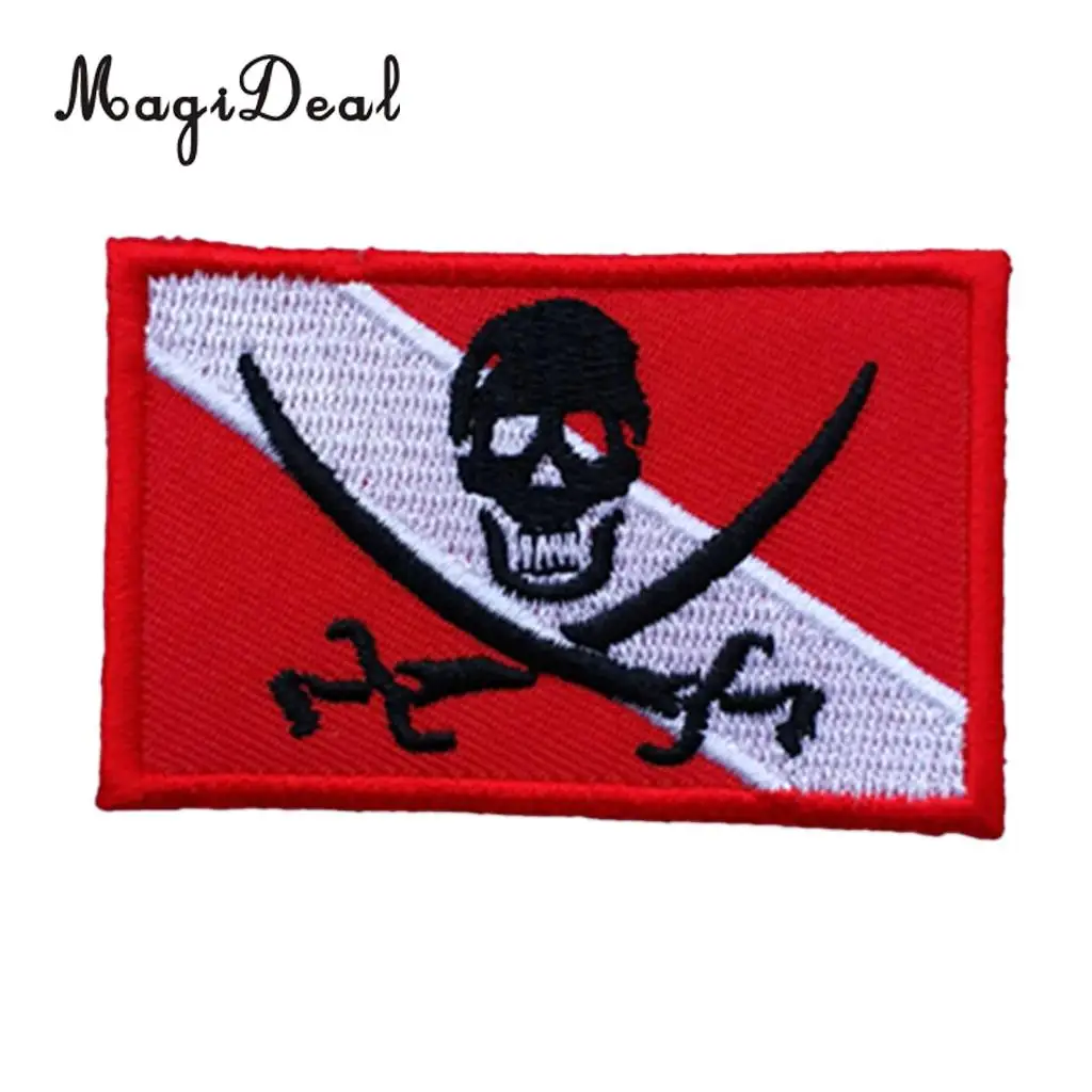 MagiDeal Diver Down Flag Patch Backpack Badge Embroidered Iron On Scuba Diving Skull Pirate Emblem Souvenir
MagiDeal Diver Down Flag Patch Backpack Badge Embroidered Iron On Scuba Diving Skull Pirate Emblem Souvenir