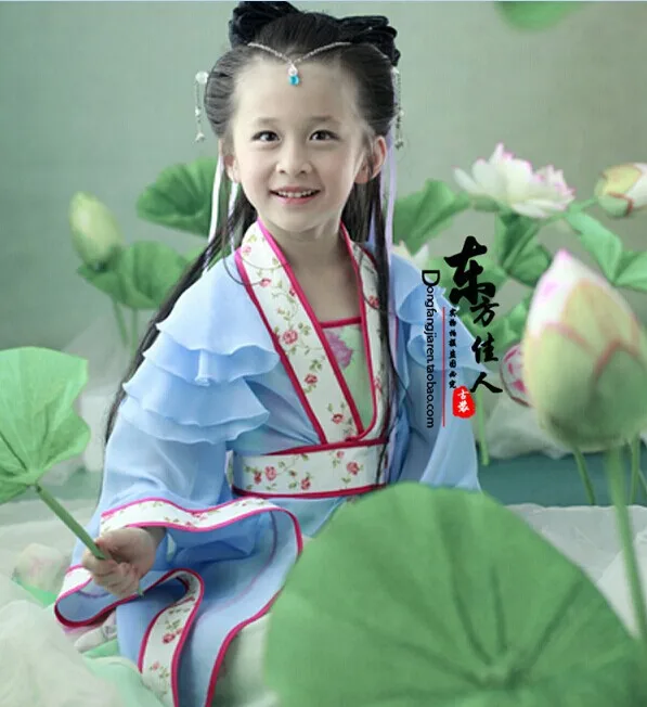 Cailianqu 2014 New Arrival Kids' Costume Ancient Chinese Girls' Hanfu Little Princess Pick the Lotus Seedpods
Cailianqu 2014 New Arrival Kids' Costume Ancient Chinese Girls' Hanfu Little Princess Pick the Lotus Seedpods