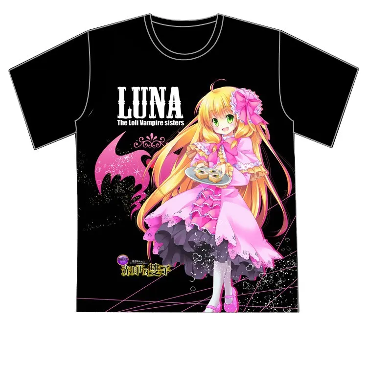 Футболка с японским аниме, топы, футболка с надписью The Loli, сестры вампира, Луна, Женская стильная футболка, милая модная мужская повседневна...
Футболка с японским аниме, топы, футболка с надписью The Loli, сестры вампира, Луна, Женская стильная футболка, милая модная мужская повседневна...