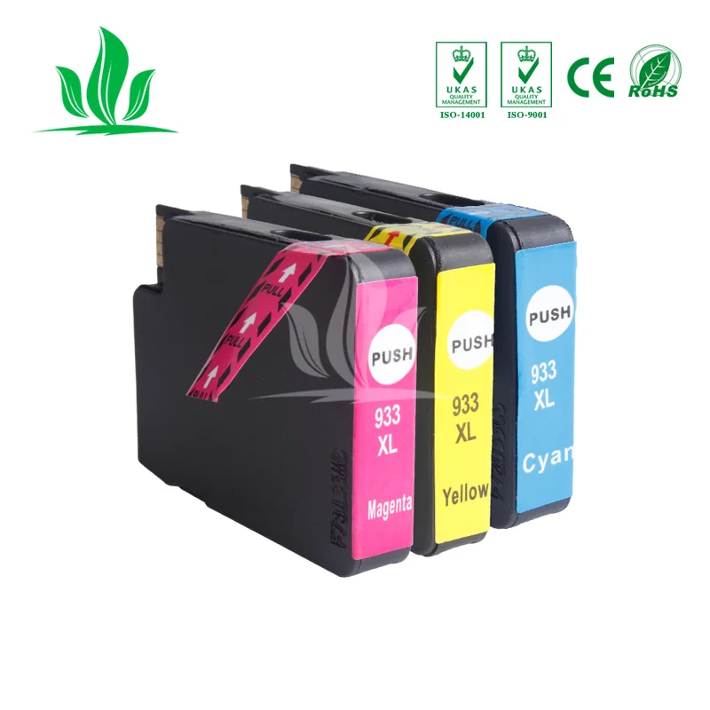 3 шт. 932XL 933XL совместимые картриджи для hp OfficeJet 6100 6600 6700 7110 7610 7612 932 933 принтер