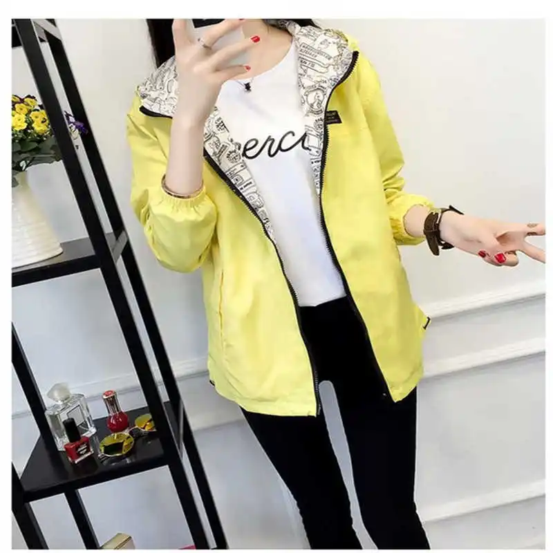2018 Jackets Women Front Back wear Jacket Women's Hooded Outwear Women Jacket Fashion Thin Windbreaker Outwear Women Coat D349
2018 Jackets Women Front Back wear Jacket Women's Hooded Outwear Women Jacket Fashion Thin Windbreaker Outwear Women Coat D349