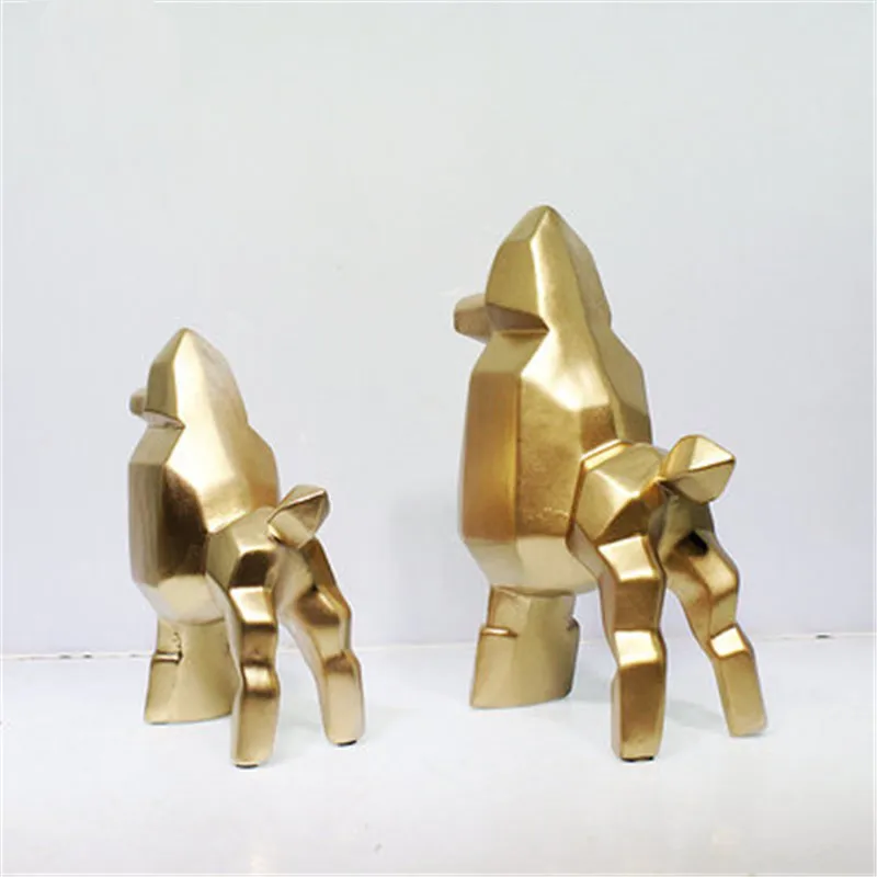 American Geometry Abstraction Poodle Ceramics Craftwork Figurines Simulation Animal Bedroom Home Decoration Accessories X1478
American Geometry Abstraction Poodle Ceramics Craftwork Figurines Simulation Animal Bedroom Home Decoration Accessories X1478
