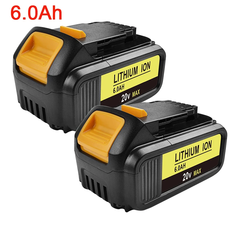 BATTOOL 2 Pcs 6.0Ah Replacement Battery Li-Ion Power Tool 20 Volt Battery Pack For DEWALT DCB200 DCB204 DCB180 DCB181 DCB182
BATTOOL 2 Pcs 6.0Ah Replacement Battery Li-Ion Power Tool 20 Volt Battery Pack For DEWALT DCB200 DCB204 DCB180 DCB181 DCB182