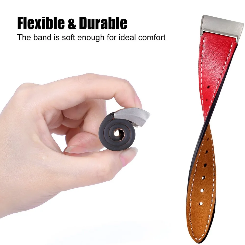 KINGBEIKE 11 Colors Fashion Genuine Leather Watchband Watches Band For Fitbit Charge 3 Bracelet Replacement Wrist Watch Strap | Наручные