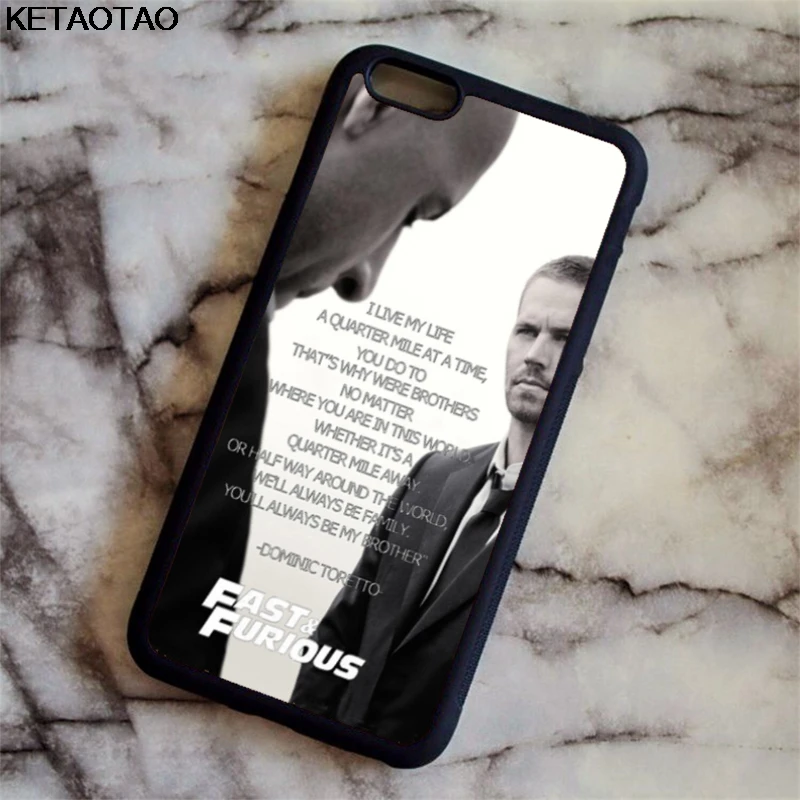 Чехол KETAOTAO Fast Furious 7 для iPhone 4S 5C 5S 6 6S 8 Plus X Samsung S5 мягкий силиконовый чехол из ТПУ и