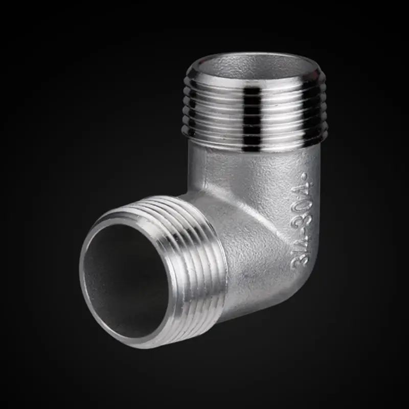 3/8" BSP Male Thread L Type 304 Stainless Steel Pipe Fitting Elbow Connector for Water Fuel Gas Tube Connection
3/8" BSP Male Thread L Type 304 Stainless Steel Pipe Fitting Elbow Connector for Water Fuel Gas Tube Connection
