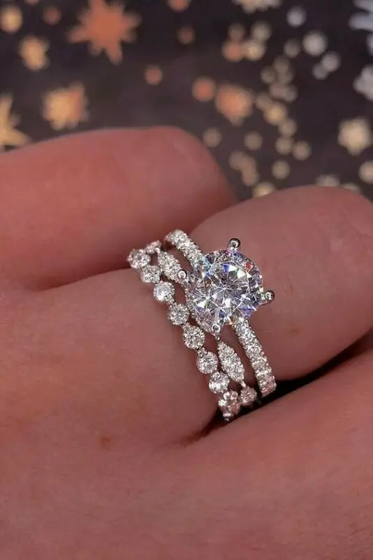 Fashion Princess Cubic Zirconia Ring Engagement For Women Wedding Ring Jewelry 2PC Set
Fashion Princess Cubic Zirconia Ring Engagement For Women Wedding Ring Jewelry 2PC Set
