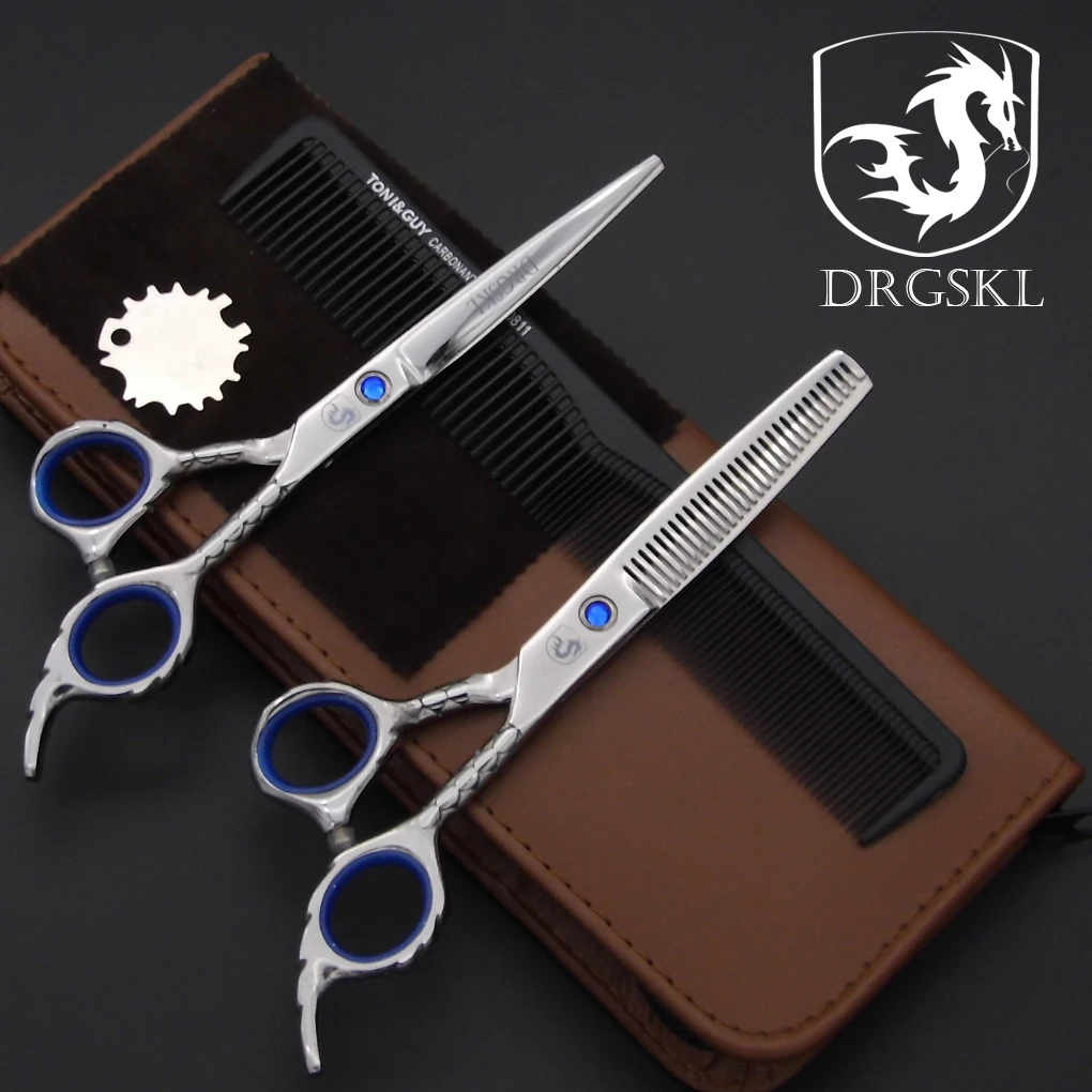 DRGSKL Dragon scale handle hair scissors high quality, 6' professional barber hairdressing scissors Super steel 440c hair shears
DRGSKL Dragon scale handle hair scissors high quality, 6' professional barber hairdressing scissors Super steel 440c hair shears
