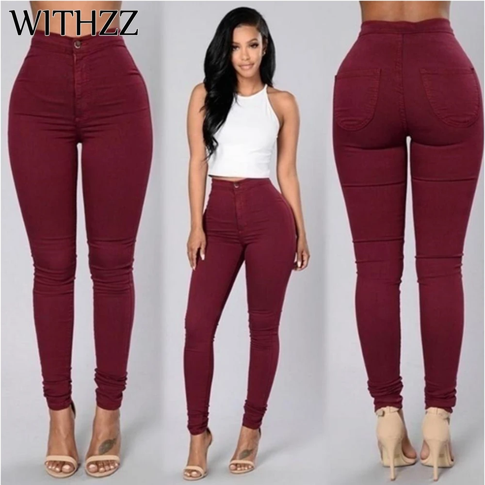 WITHZZ Women Denim Skinny Jeggings Pants High Waist Stretch Jeans Slim Pencil Trousers Wash Skinny Jeans Woman High Waist Thin
WITHZZ Women Denim Skinny Jeggings Pants High Waist Stretch Jeans Slim Pencil Trousers Wash Skinny Jeans Woman High Waist Thin