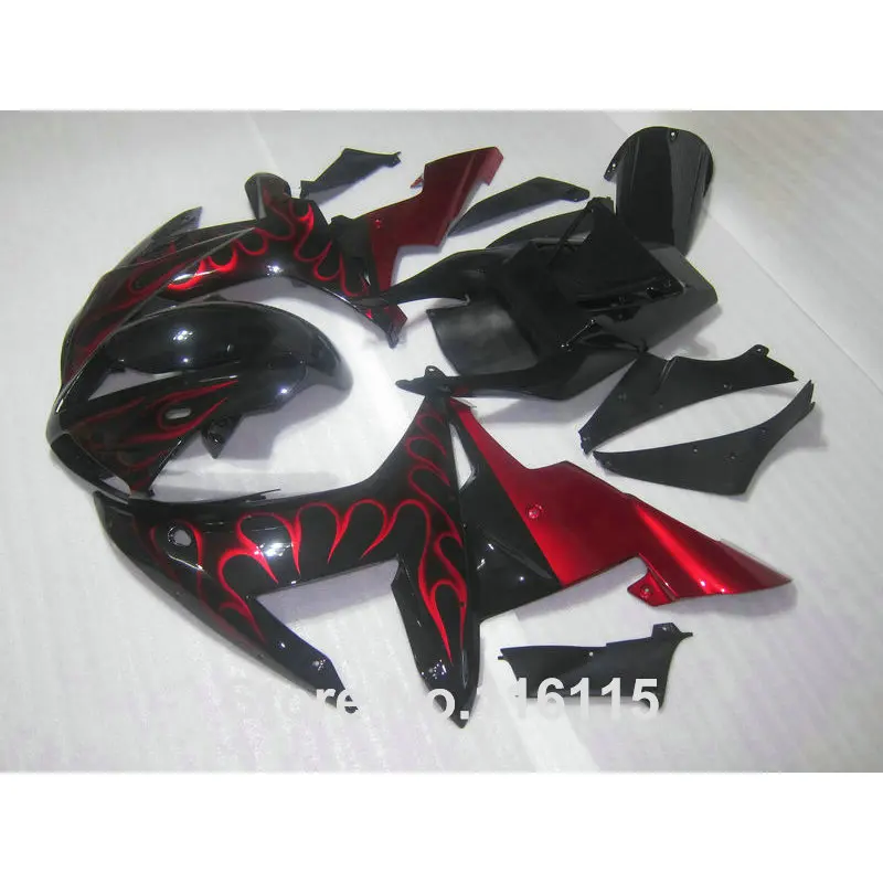 ABS full Fairing kit fit for YAMAHA 2002 2003 red flames in black fairings set Full injection molding YZF R1 02 03 YZ6
ABS full Fairing kit fit for YAMAHA 2002 2003 red flames in black fairings set Full injection molding YZF R1 02 03 YZ6