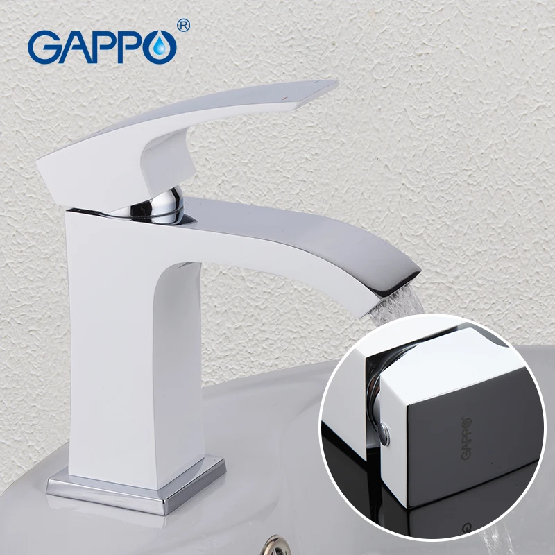 Смеситель для раковины GAPPO, латунный кран с одной ручкой и одним отверстием, белый лакированный распылитель, крепление на раковину
Смеситель для раковины GAPPO, латунный кран с одной ручкой и одним отверстием, белый лакированный распылитель, крепление на раковину