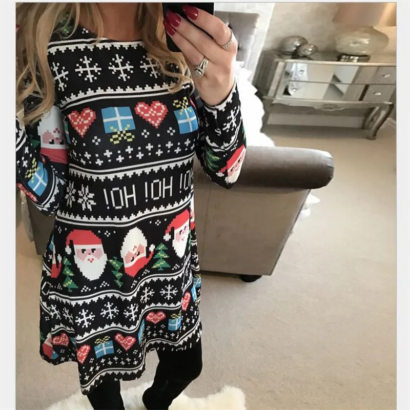 New Arrival 2021 Autumn Fashion Elegant Plus Size Women Clothing Casual Christmas Print Dresses A-Line Dress Vestidos Large Size
New Arrival 2021 Autumn Fashion Elegant Plus Size Women Clothing Casual Christmas Print Dresses A-Line Dress Vestidos Large Size