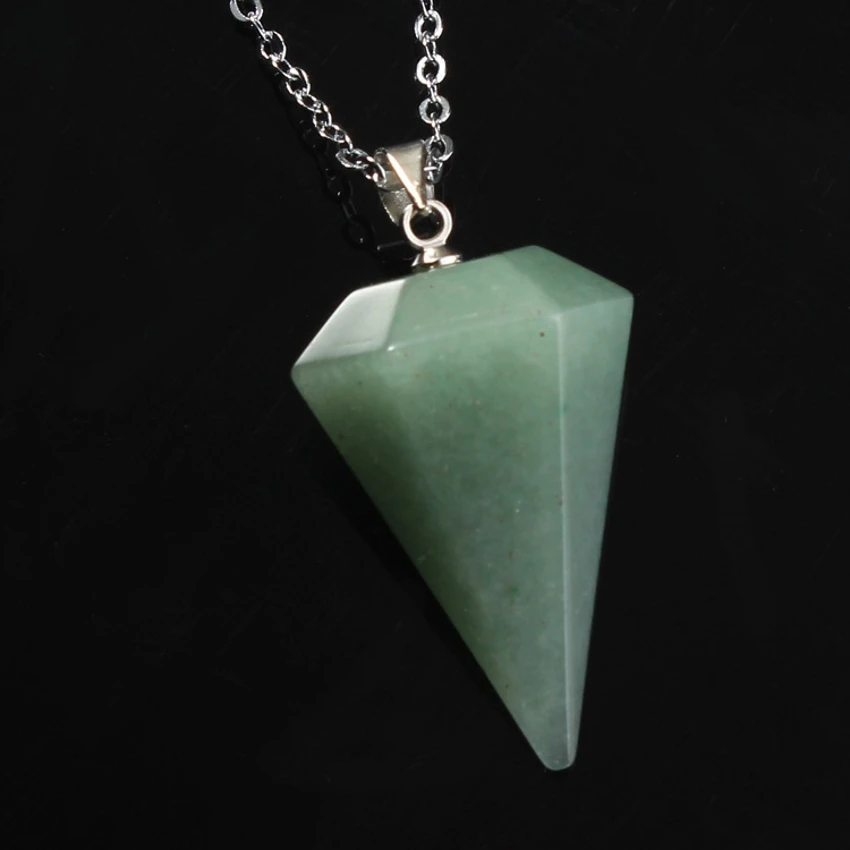 100-Unique Natural Green Aventurine Hexagon Pyramid Reiki Pendulum Pendant Charms Healing Chakra Amulet Jewelry
100-Unique Natural Green Aventurine Hexagon Pyramid Reiki Pendulum Pendant Charms Healing Chakra Amulet Jewelry