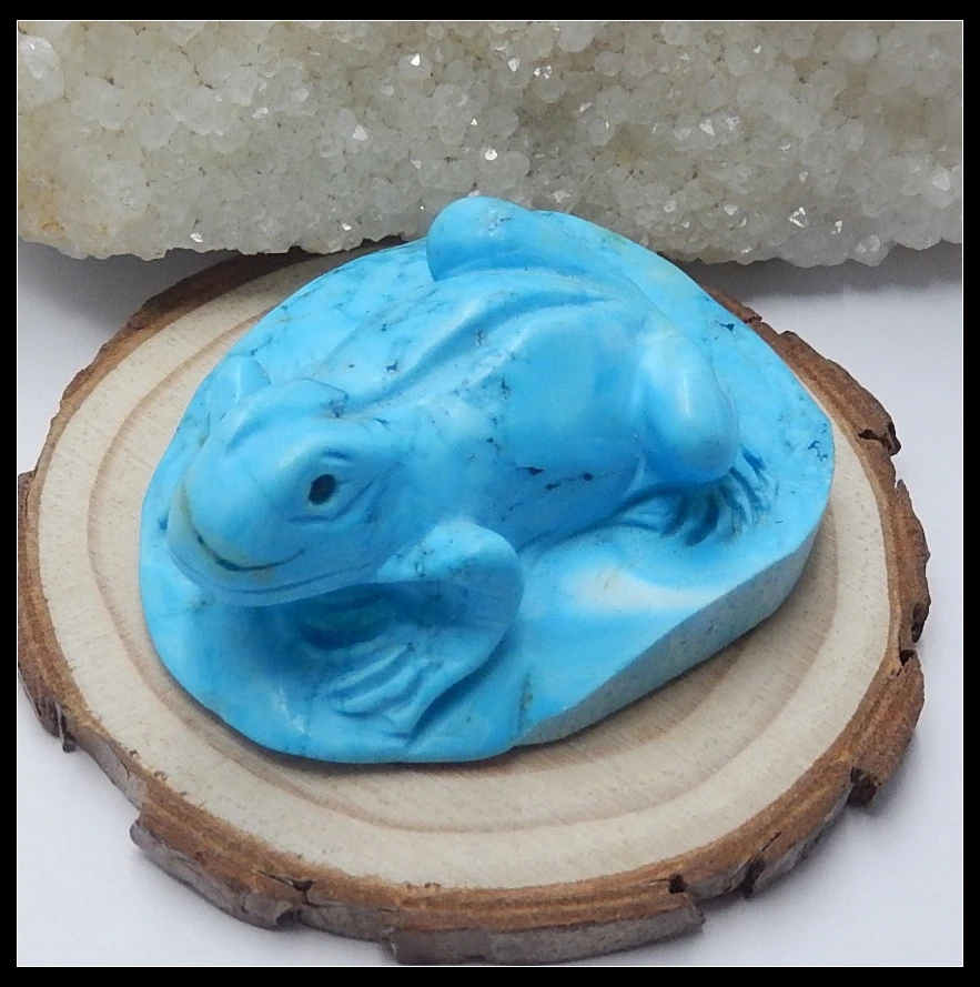 Sale 1Pcs Howlite Carved Frog Gemstone Pendant Bead 52x43x20mm 52.6g Fashion Jewelry Necklace Accessories
Sale 1Pcs Howlite Carved Frog Gemstone Pendant Bead 52x43x20mm 52.6g Fashion Jewelry Necklace Accessories