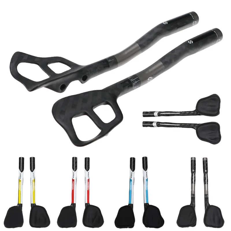 TOSEEK Colorful Carbon Fiber Cycling Triathlon Rest Bar 31.8mm length 340mm For Road Bike
TOSEEK Colorful Carbon Fiber Cycling Triathlon Rest Bar 31.8mm length 340mm For Road Bike