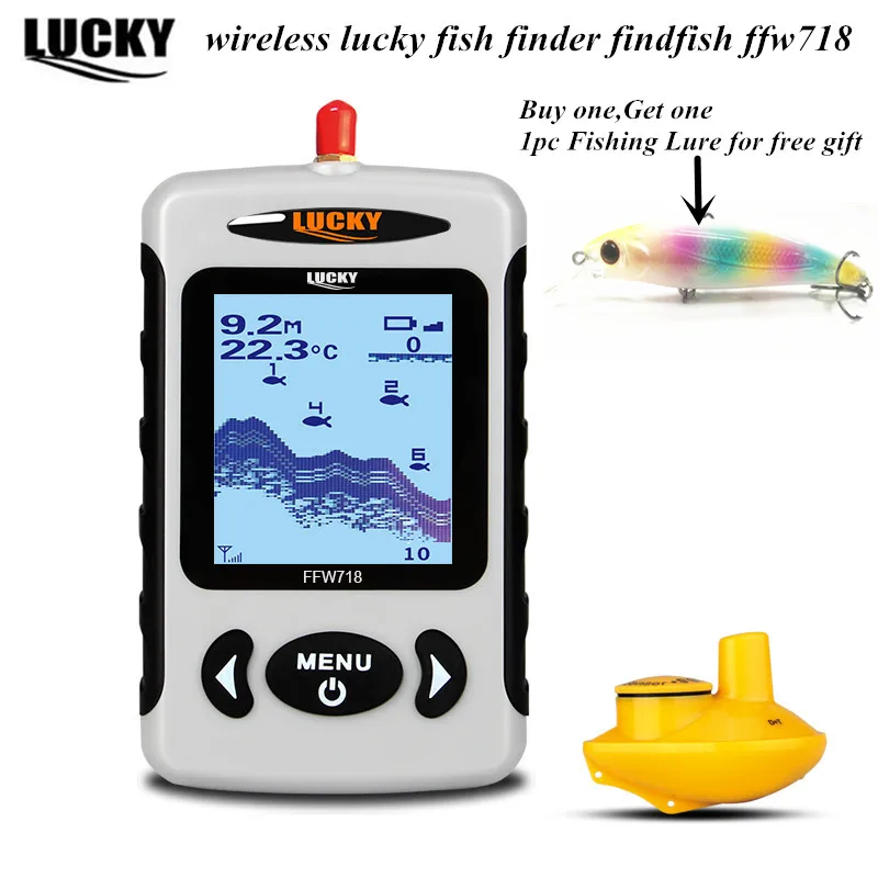 Рыболокатор lucky ffw718 беспроводной сонар рыболокатор портативный глубинный для