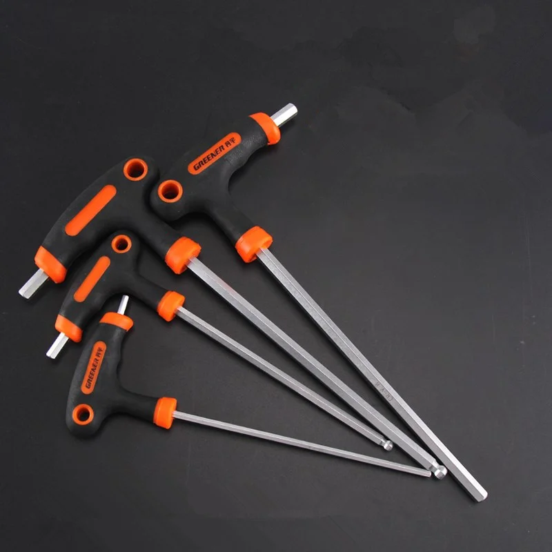 New T Handle allen Hex Key Wrench 2-10mm Hexagon Spanner Ball Head Wrench Screwdriver for Auto Bike Motorycle Repair tools
New T Handle allen Hex Key Wrench 2-10mm Hexagon Spanner Ball Head Wrench Screwdriver for Auto Bike Motorycle Repair tools