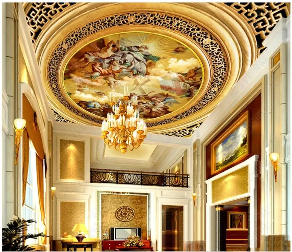Настенная 3D-картина на потолке, живопись маслом в европейском стиле, с изображением бога Евангелия, декор для гостиной, 3d фрески на стену 
Настенная 3D-картина на потолке, живопись маслом в европейском стиле, с изображением бога Евангелия, декор для гостиной, 3d фрески на стену
