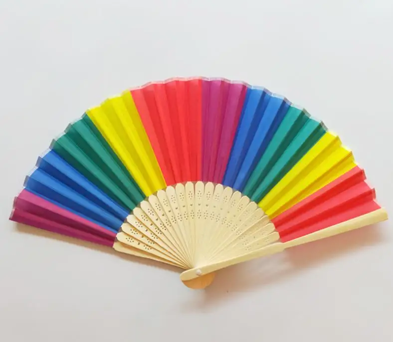 New Arrival Chinese Style Colorful Rainbow Folding Hand Fan Party Favors Wedding Souvenirs Giveaway For Guest SN670
New Arrival Chinese Style Colorful Rainbow Folding Hand Fan Party Favors Wedding Souvenirs Giveaway For Guest SN670
