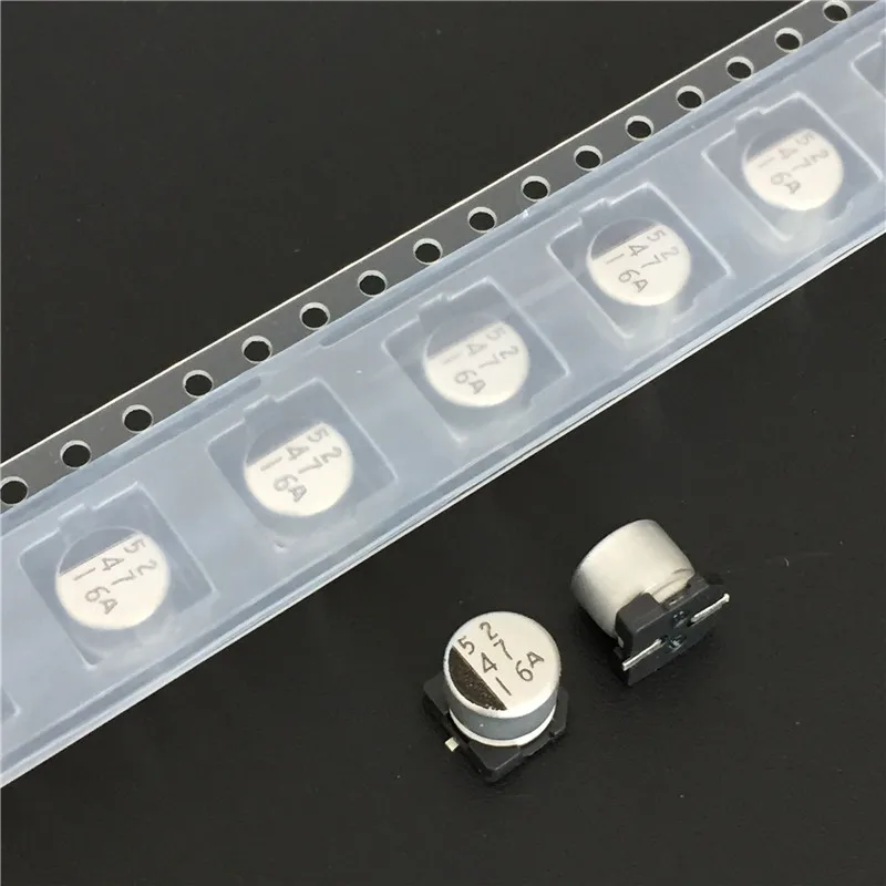 100 шт 47 мкФ 16V SANYO AX серия 6 3x6 мм низкое сопротивление 16V47uF 16CE47AX SMD алюминиевый
