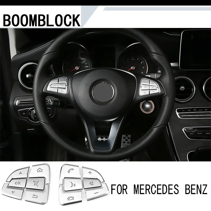 Auto Car Styling Steering Wheel Button Covers Stickers For Mercedes W205 W246 X253 A B C CLA GLA GLE GLC Class Accessories
Auto Car Styling Steering Wheel Button Covers Stickers For Mercedes W205 W246 X253 A B C CLA GLA GLE GLC Class Accessories