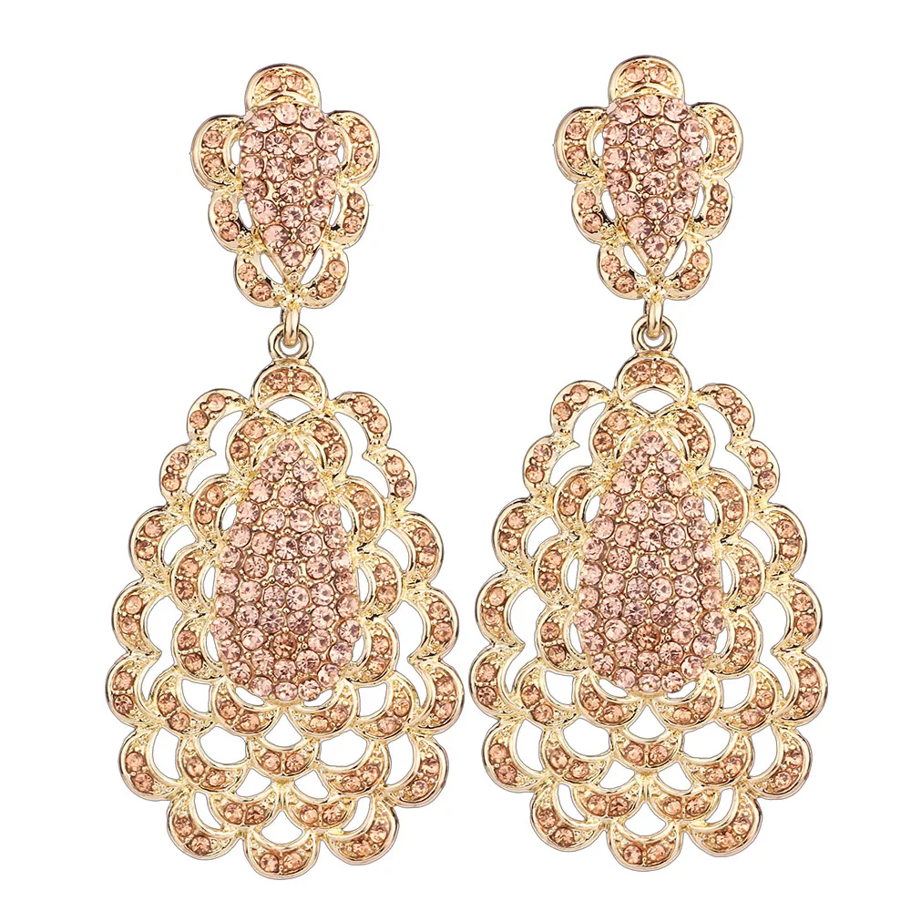 FARLENA Fashion Wedding Party Jewelry Champagne Rhinestone Drop Earrings long earrings for women
FARLENA Fashion Wedding Party Jewelry Champagne Rhinestone Drop Earrings long earrings for women