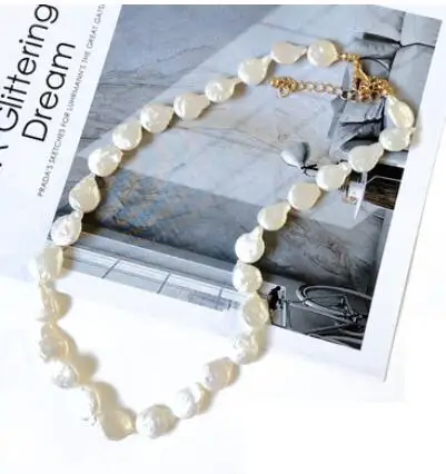 Women Gift word Love real Natural baroque pearl necklace with short irregular beads white pearl Can adjust Necklaces
Women Gift word Love real Natural baroque pearl necklace with short irregular beads white pearl Can adjust Necklaces