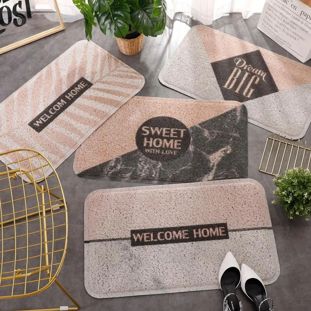 Nordic style ins Entrance hall carpet PVC wire loop mat Marble texture Door mat Living room floor mat bathroom non-slip rug
Nordic style ins Entrance hall carpet PVC wire loop mat Marble texture Door mat Living room floor mat bathroom non-slip rug