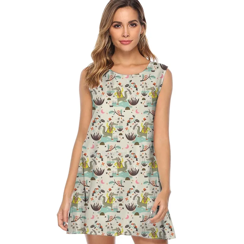 New Summer Dress Women Casual Sleeveless Shirt Dresses Robe Women Vintage Science Studies Print Short Boho Beach Dress
New Summer Dress Women Casual Sleeveless Shirt Dresses Robe Women Vintage Science Studies Print Short Boho Beach Dress