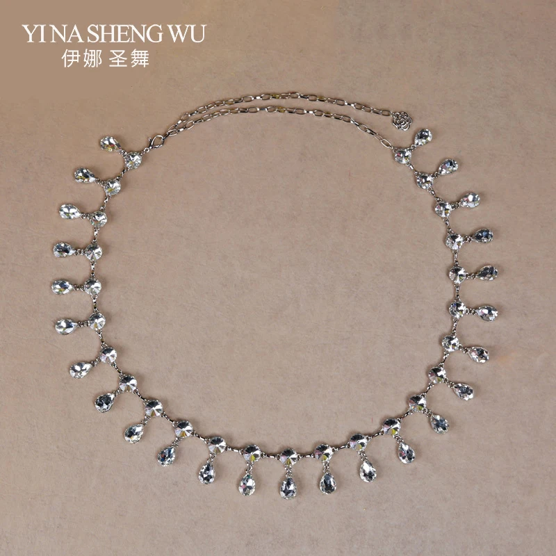 2018 New Belly Dance Belt Pendants Crystal Rhinestone Skinny Waist Chain Jewelry Belt for Ladies Dress Belly Dance Accessories
2018 New Belly Dance Belt Pendants Crystal Rhinestone Skinny Waist Chain Jewelry Belt for Ladies Dress Belly Dance Accessories