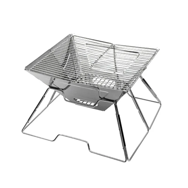 Outdoor stainless steel multi-function grill Folding picnic multiplayer charcoal barbecue stove
Outdoor stainless steel multi-function grill Folding picnic multiplayer charcoal barbecue stove