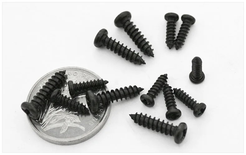1000PCS M2.3*4/5/6/8/10/12/14/16MM BK Carbon Steel Philips Cross Head Screw Self Tapping Round Head Screw Electronic Screws
1000PCS M2.3*4/5/6/8/10/12/14/16MM BK Carbon Steel Philips Cross Head Screw Self Tapping Round Head Screw Electronic Screws