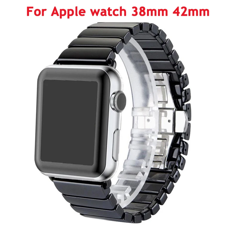 Ремешок для часов Apple Watch 38 мм, 42 мм, 40 мм, 44 мм, с керамической застежкой-бабочкой
Ремешок для часов Apple Watch 38 мм, 42 мм, 40 мм, 44 мм, с керамической застежкой-бабочкой